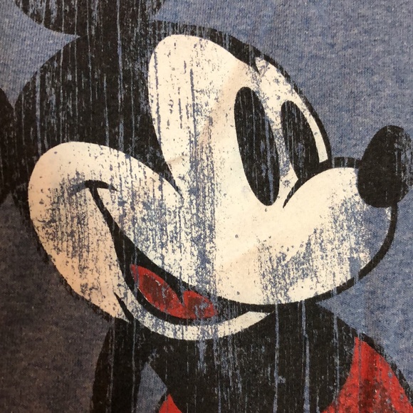 DISNEY size XLarge Mickey Mouse
Round Neck Ringer Tee InPark Authentic blue EUC - Picture 10 of 15